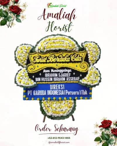 Papan Bunga Duka di Harjosari Lor